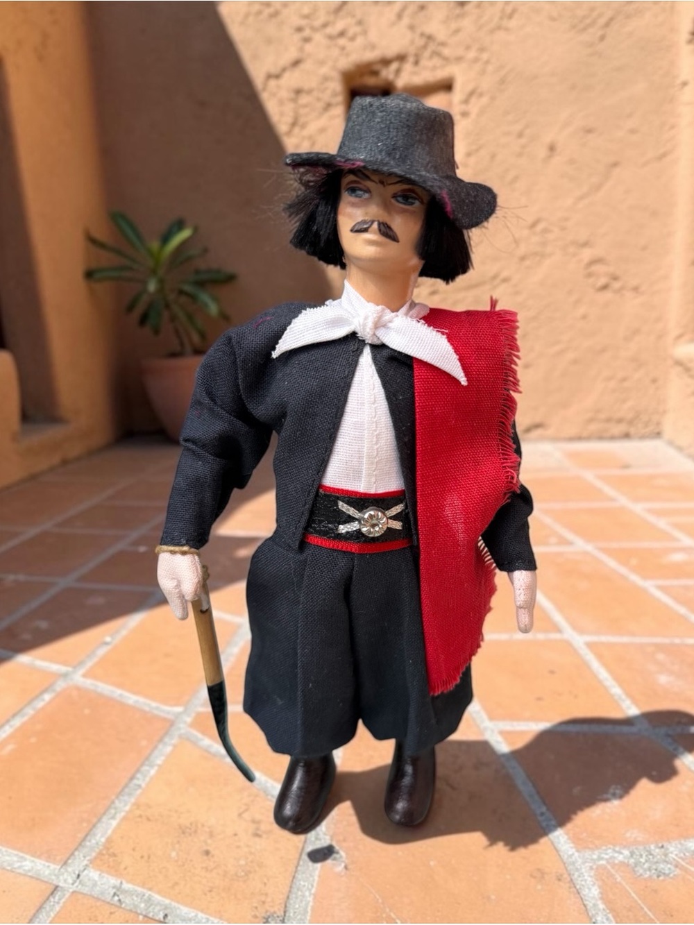Vintage Gaucho Traditional Dress Man Doll